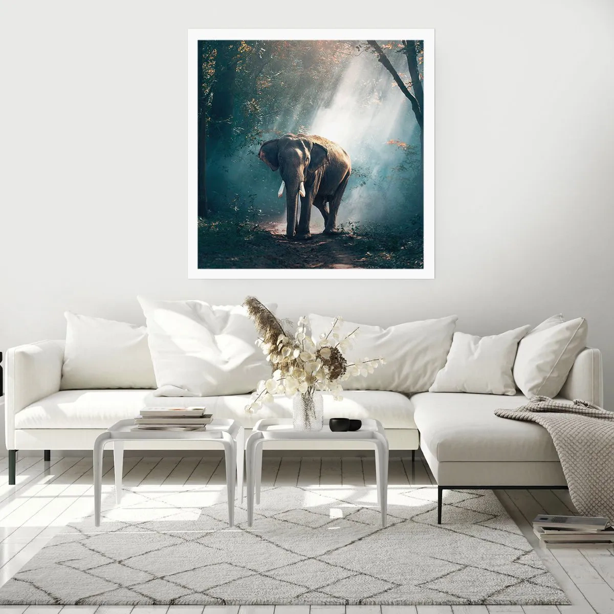 Affiche - Poster - Une balade tranquille - 30x30 cm