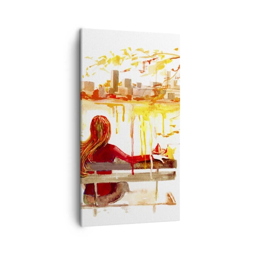 Impression sur toile - Image sur toile - Un moment de réflexion - 45x80 cm