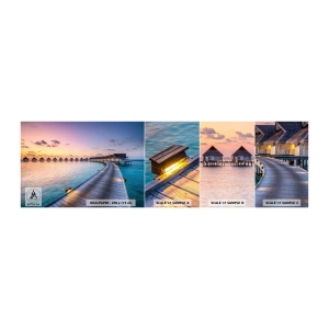 Échantillon de Papier Peint Autocollant Deluxe Sticker - Vacances - retour aux sources - Maldives, Paysage, Voyages - 100x30 cm