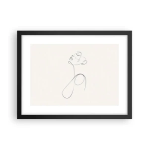Affiche dans un cadre noir - Poster - En boucle dans les rêves - 40x30 cm