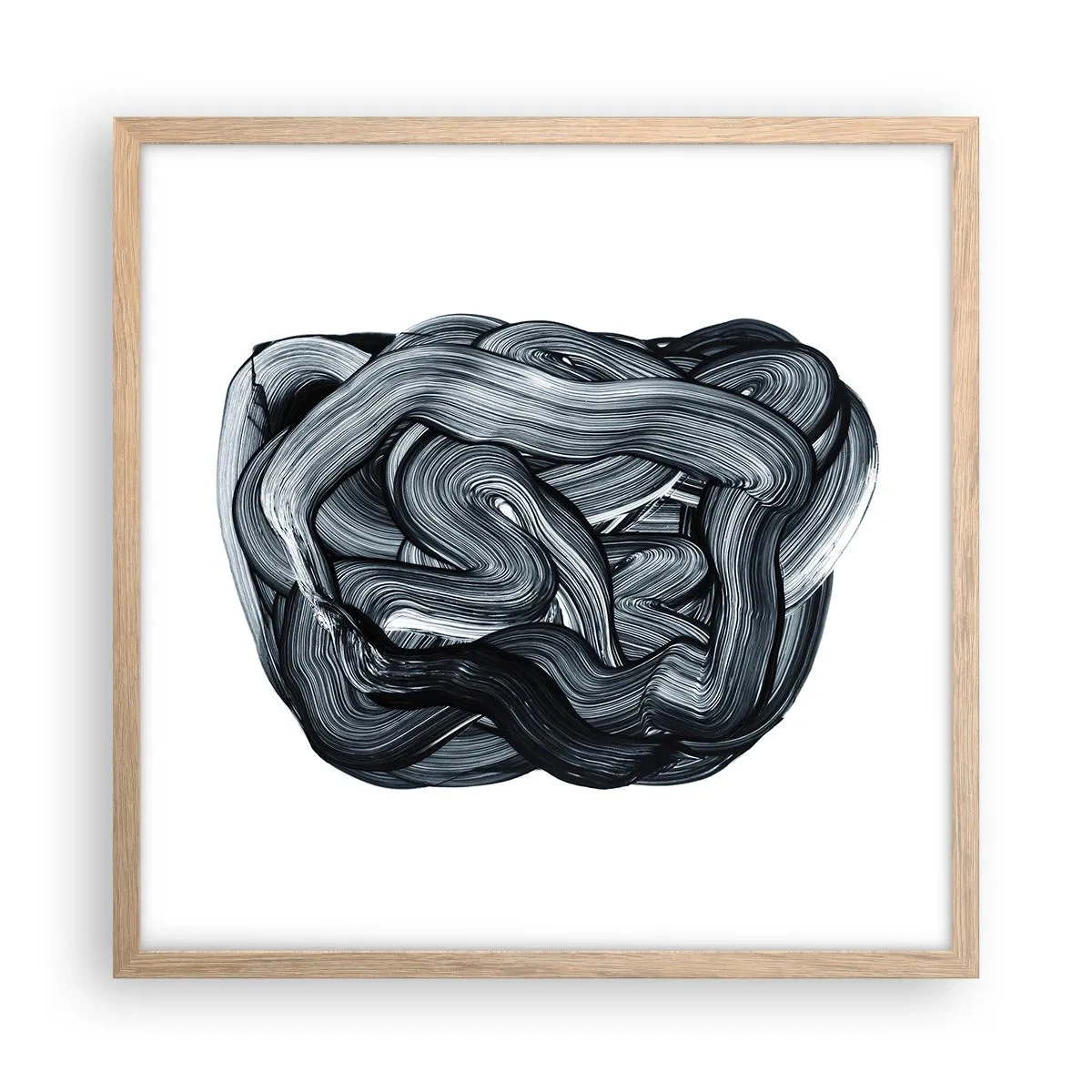 Affiche dans un chêne clair - Poster - Ce n'est pas si simple - 50x50 cm