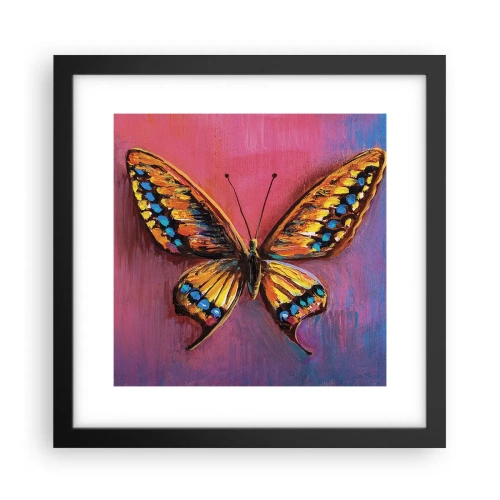 Affiche dans un cadre noir - Poster - Un joyau de la nature - 30x30 cm