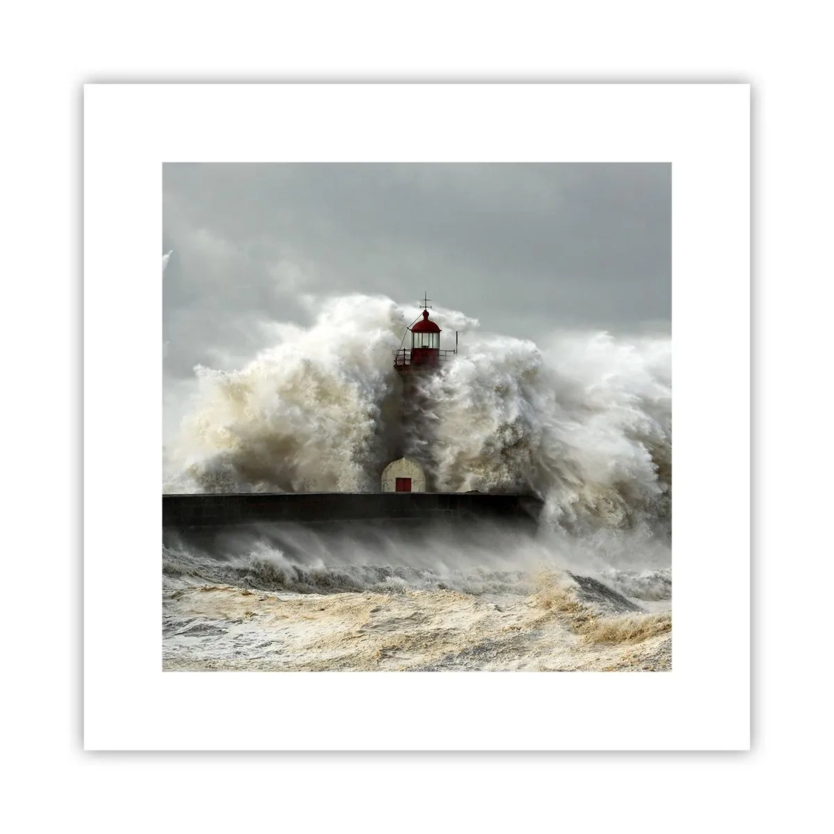 Affiche - Poster - La colère de l'océan - 30x30 cm