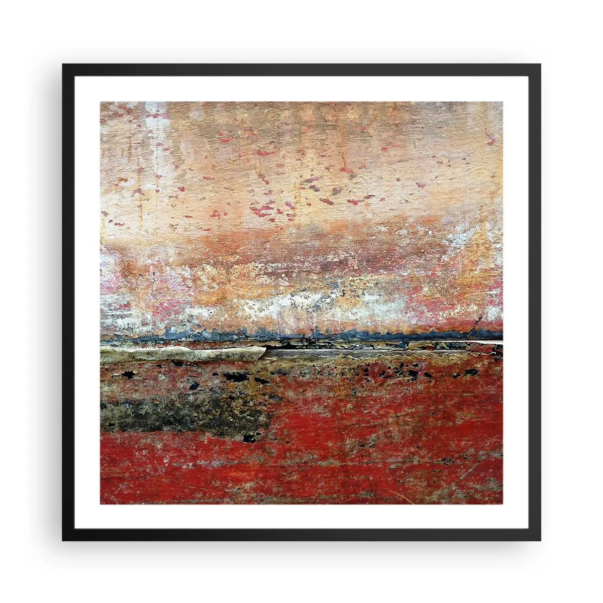 Affiche dans un cadre noir - Poster - C'est peut-être la mer - 60x60 cm