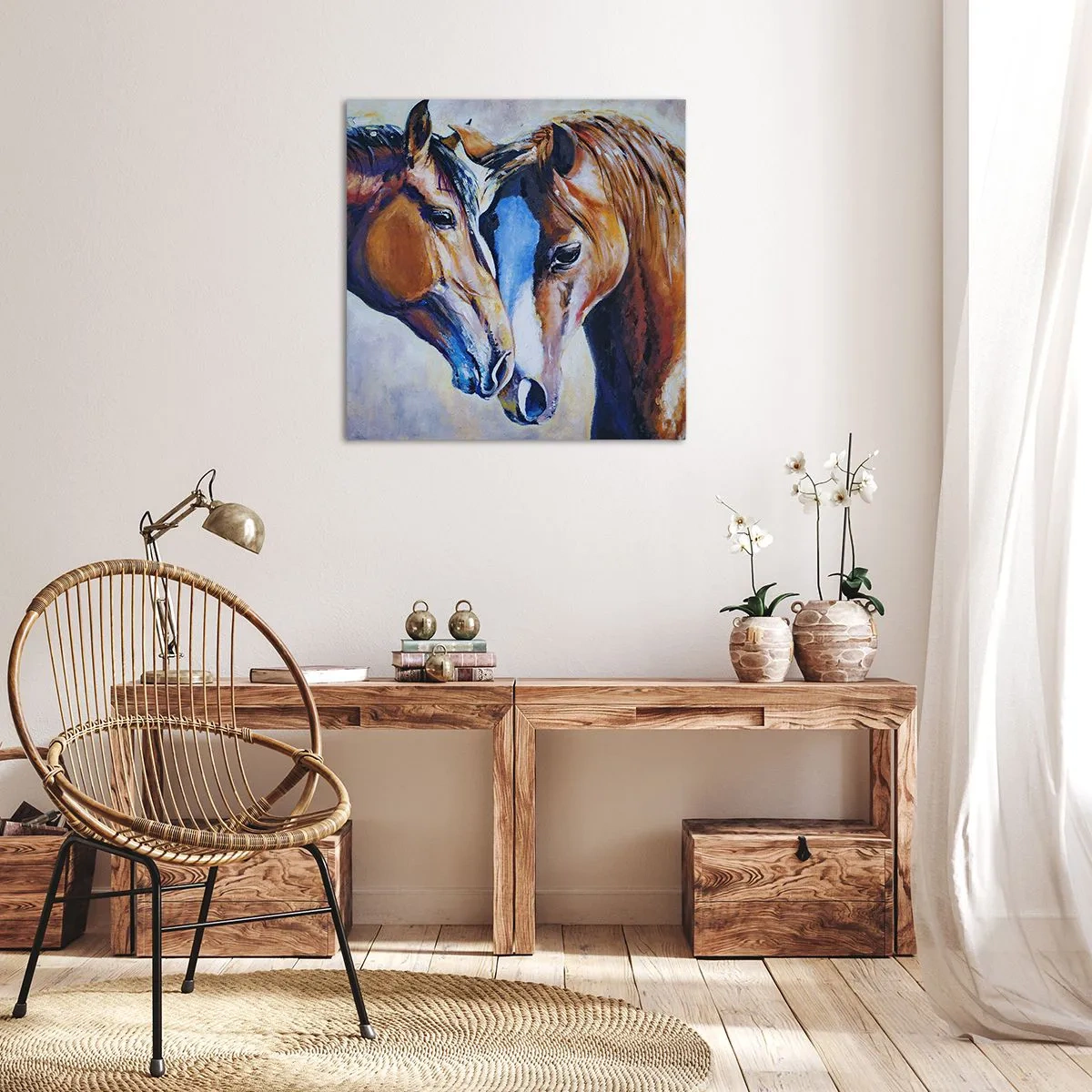 Impression sur toile - Image sur toile - Est-ce de l'amitié ? Ou de l'amour ? - 70x70 cm