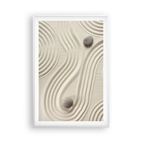 Affiche dans un cadre blanc - Poster - Touche de chaleur - 61x91 cm