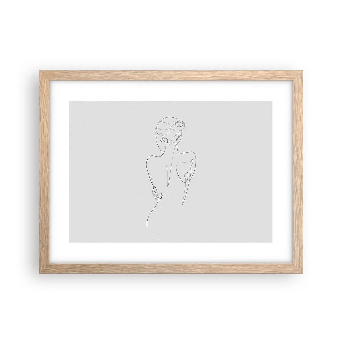 Affiche dans un chêne clair - Poster - Musique corporelle - 40x30 cm