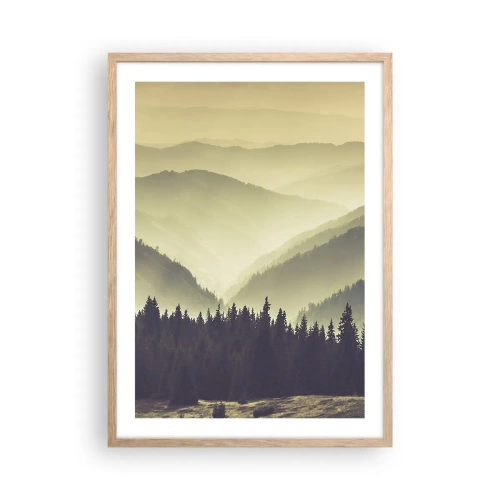 Affiche dans un chêne clair - Poster - Derrière les sept montagnes… - 50x70 cm