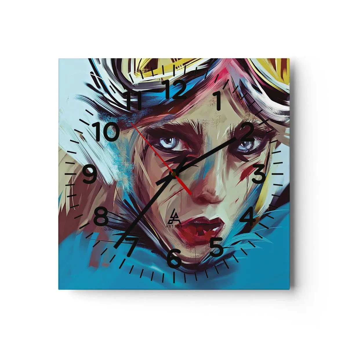Horloge murale - Pendule murale - Guerrière errante - 40x40 cm