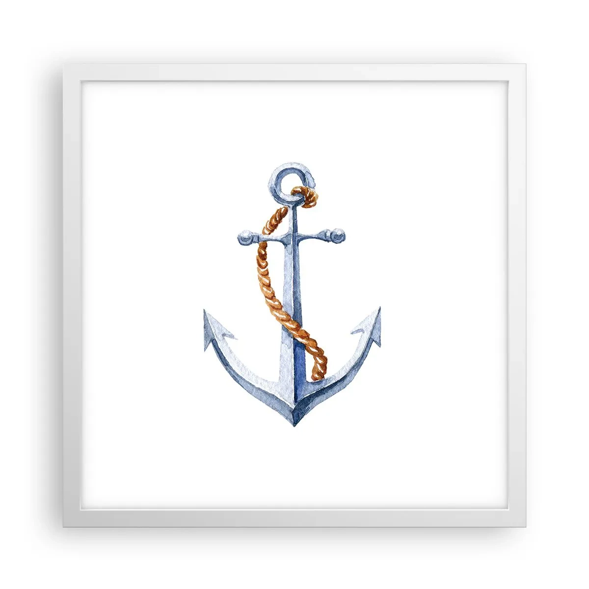 Affiche dans un cadre blanc - Poster - Ah l'aventure ! - 40x40 cm