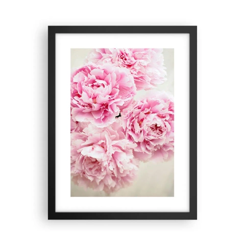 Affiche dans un cadre noir - Poster - En glamour rose - 30x40 cm