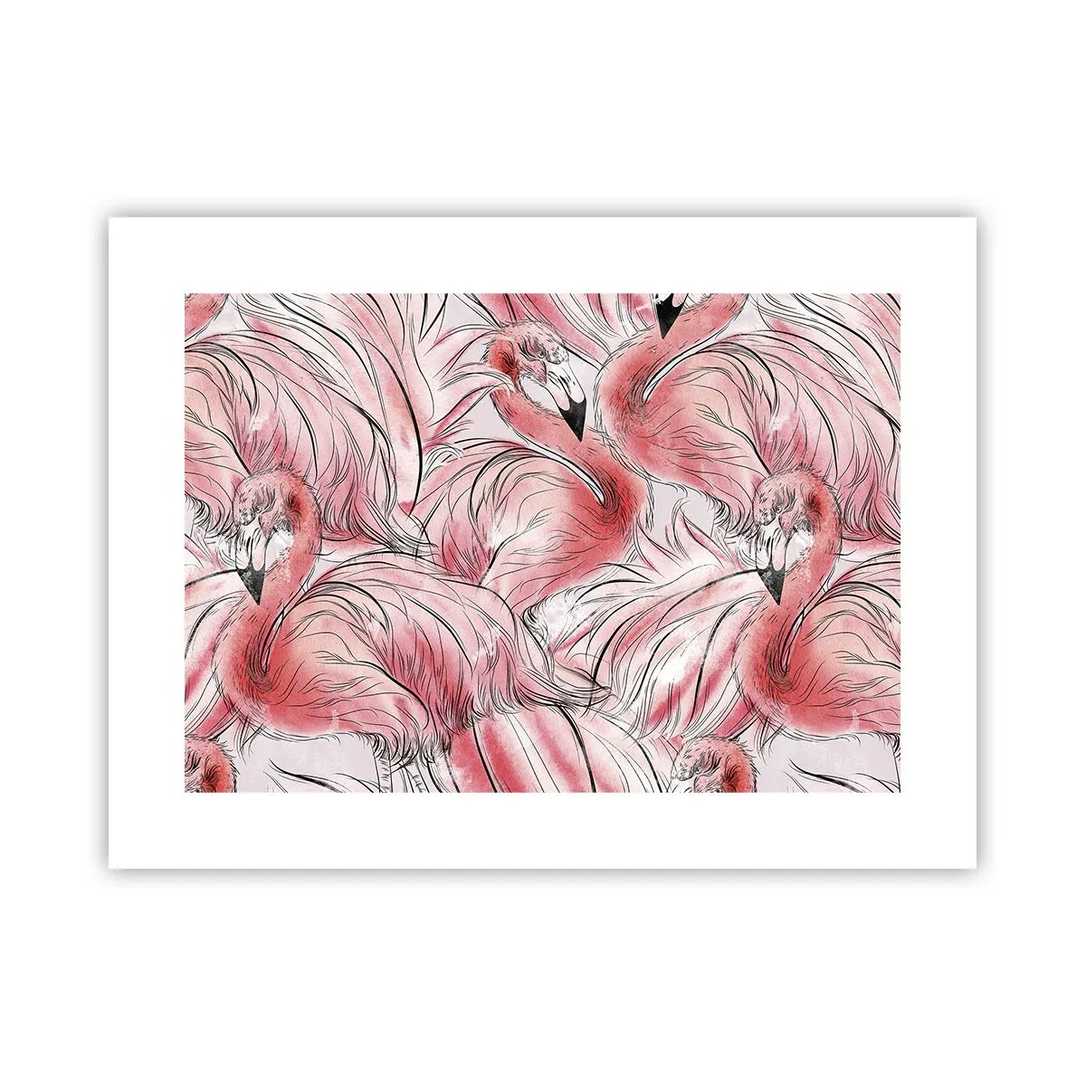 Affiche - Poster - Oiseau corps de ballet - 40x30 cm