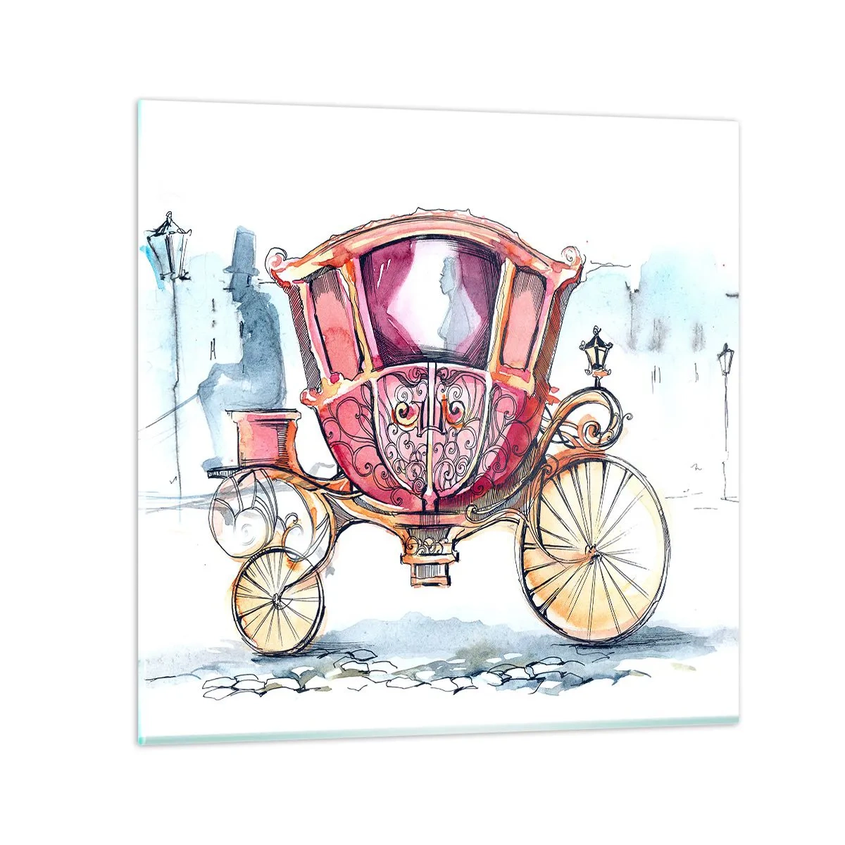 Impression sur verre - Image sur verre - À un mariage ou à un bal ? - 70x70 cm