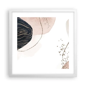 Affiche dans un cadre blanc - Poster - Tout coule - 40x40 cm