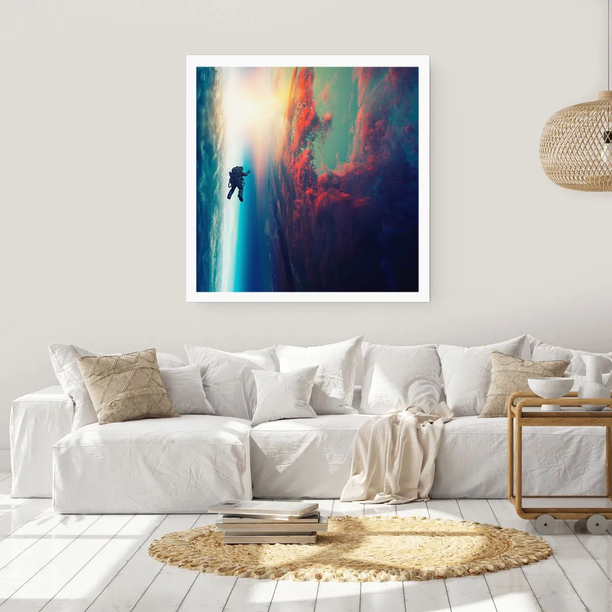 Affiche - Poster - Affronter l'univers - 40x40 cm