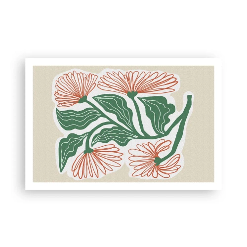 Affiche - Poster - Folk et moderne - 91x61 cm