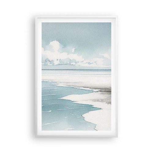 Affiche dans un cadre blanc - Poster - Marée douce - 61x91 cm