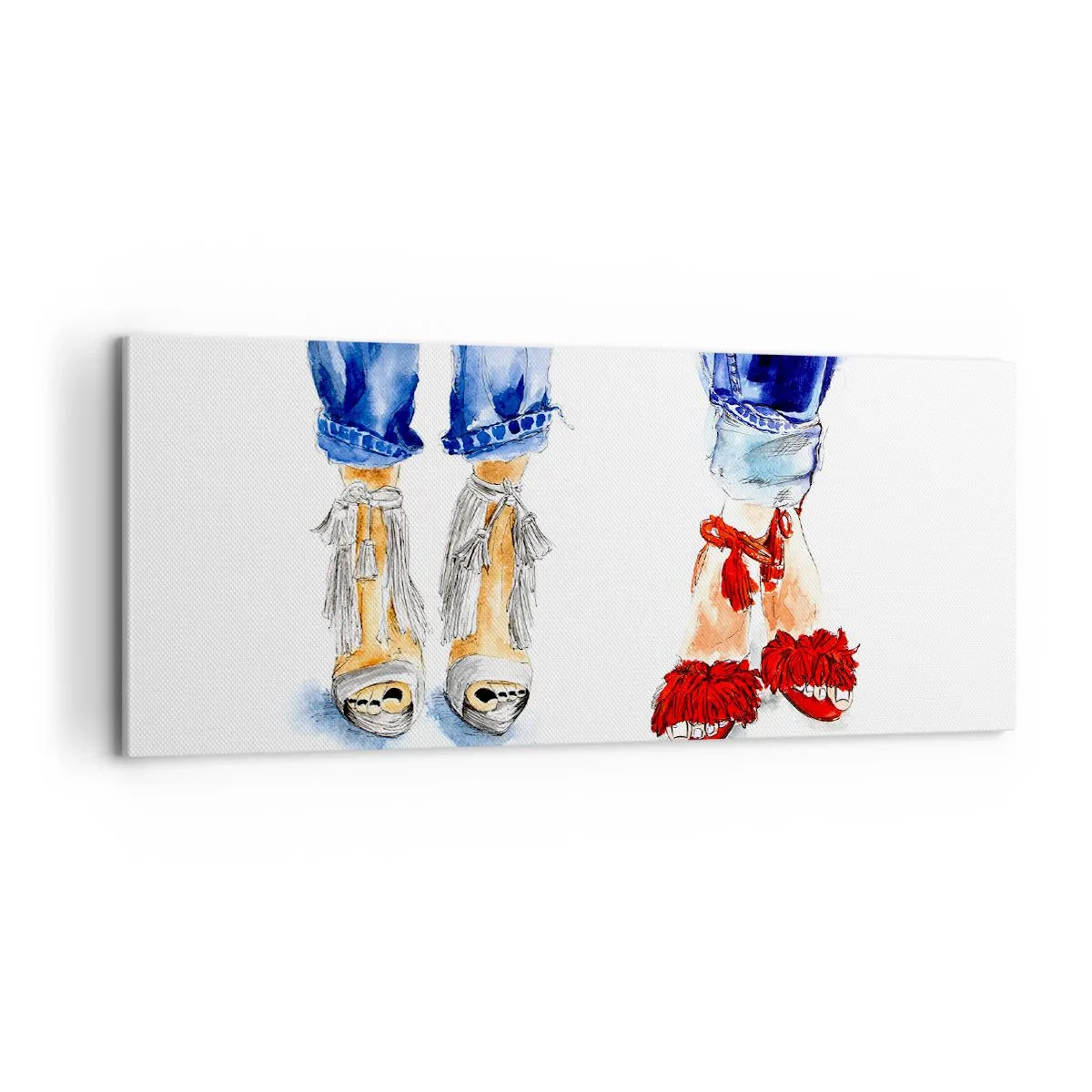 Impression sur toile - Image sur toile - Peut-être irons-nous nous promener? - 100x40 cm