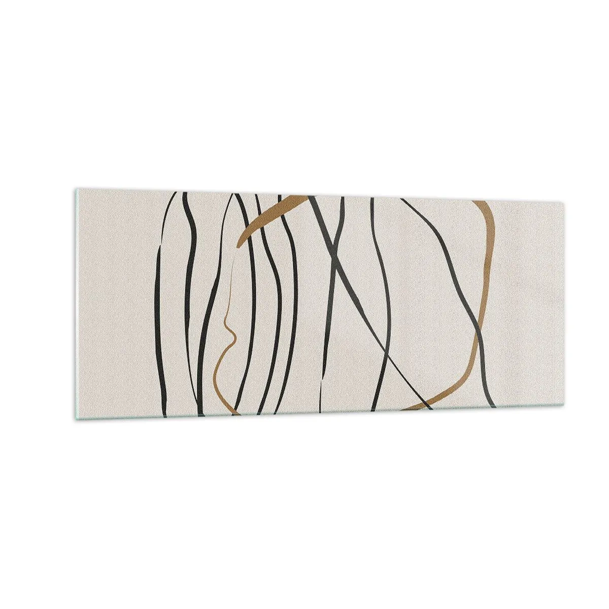 Impression sur verre - Image sur verre - Composition – danse en boucle - 100x40 cm