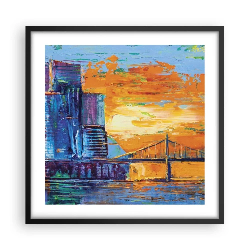 Affiche dans un cadre noir - Poster - Culture et nature - 50x50 cm