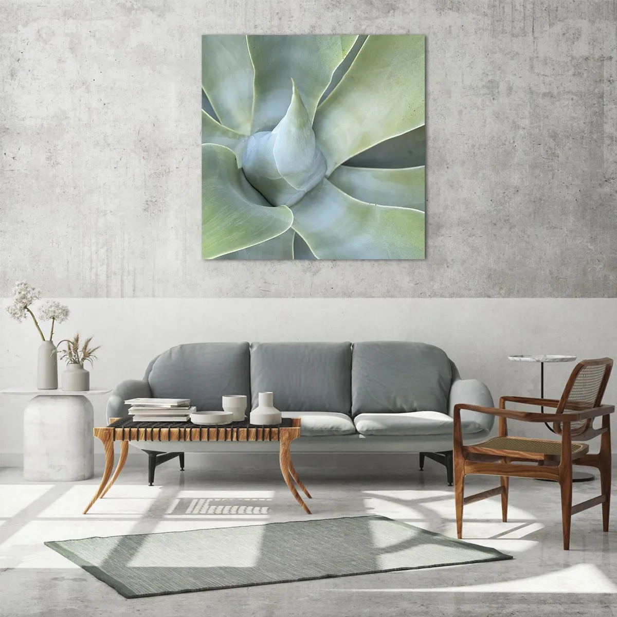 Impression sur verre - Image sur verre - La naissance de la verdure - 40x40 cm