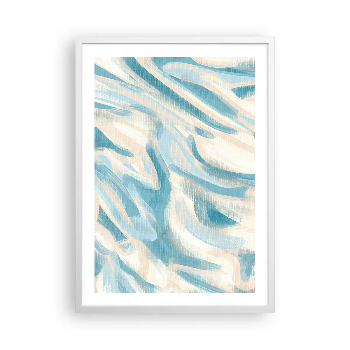 Affiche dans un cadre blanc - Poster - Brise printanière - 50x70 cm