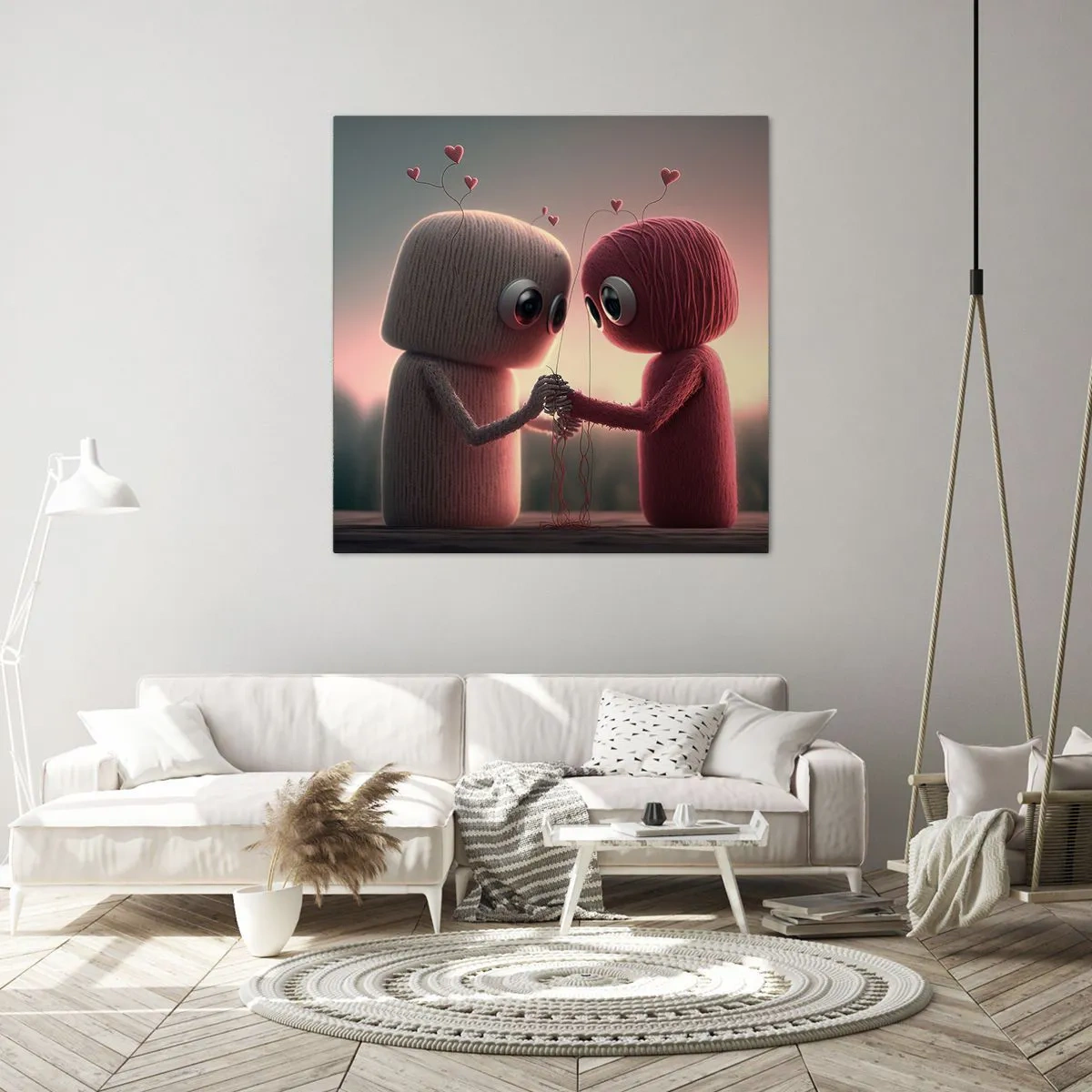 Impression sur toile - Image sur toile - Tout le monde a le droit d'aimer - 30x30 cm