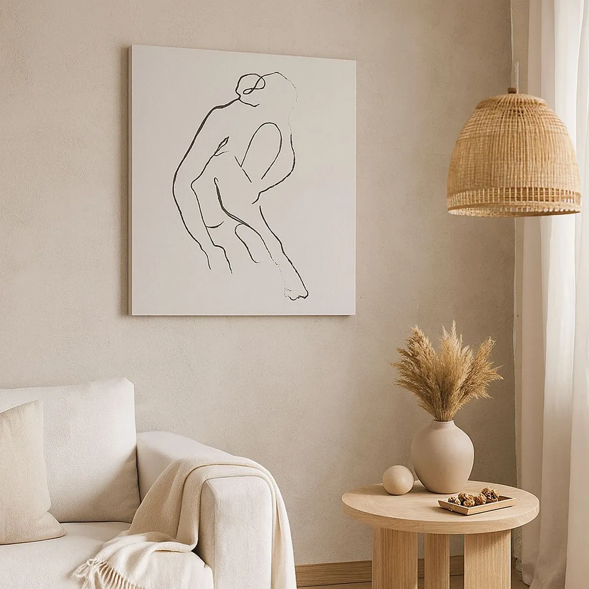 Impression sur toile - Image sur toile - Croquis intime - 30x30 cm