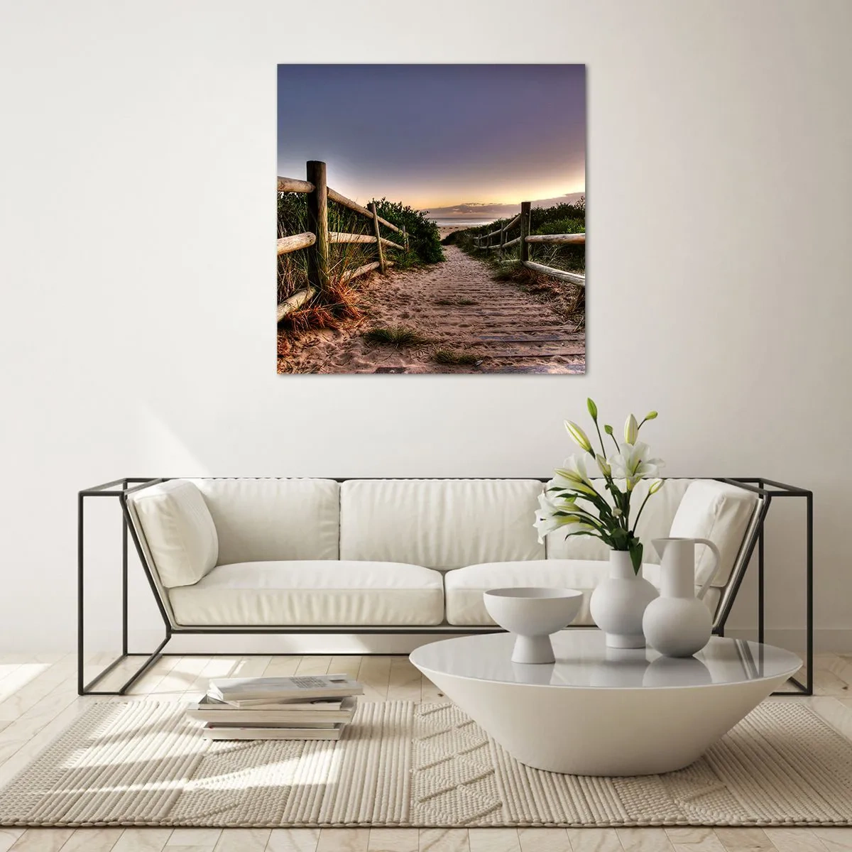 Impression sur verre - Image sur verre - On voit déjà le but - 30x30 cm