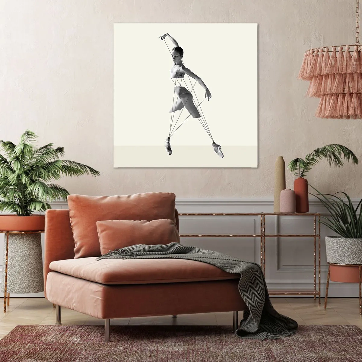 Impression sur toile - Image sur toile - Dans le théatre de la vie - 50x50 cm