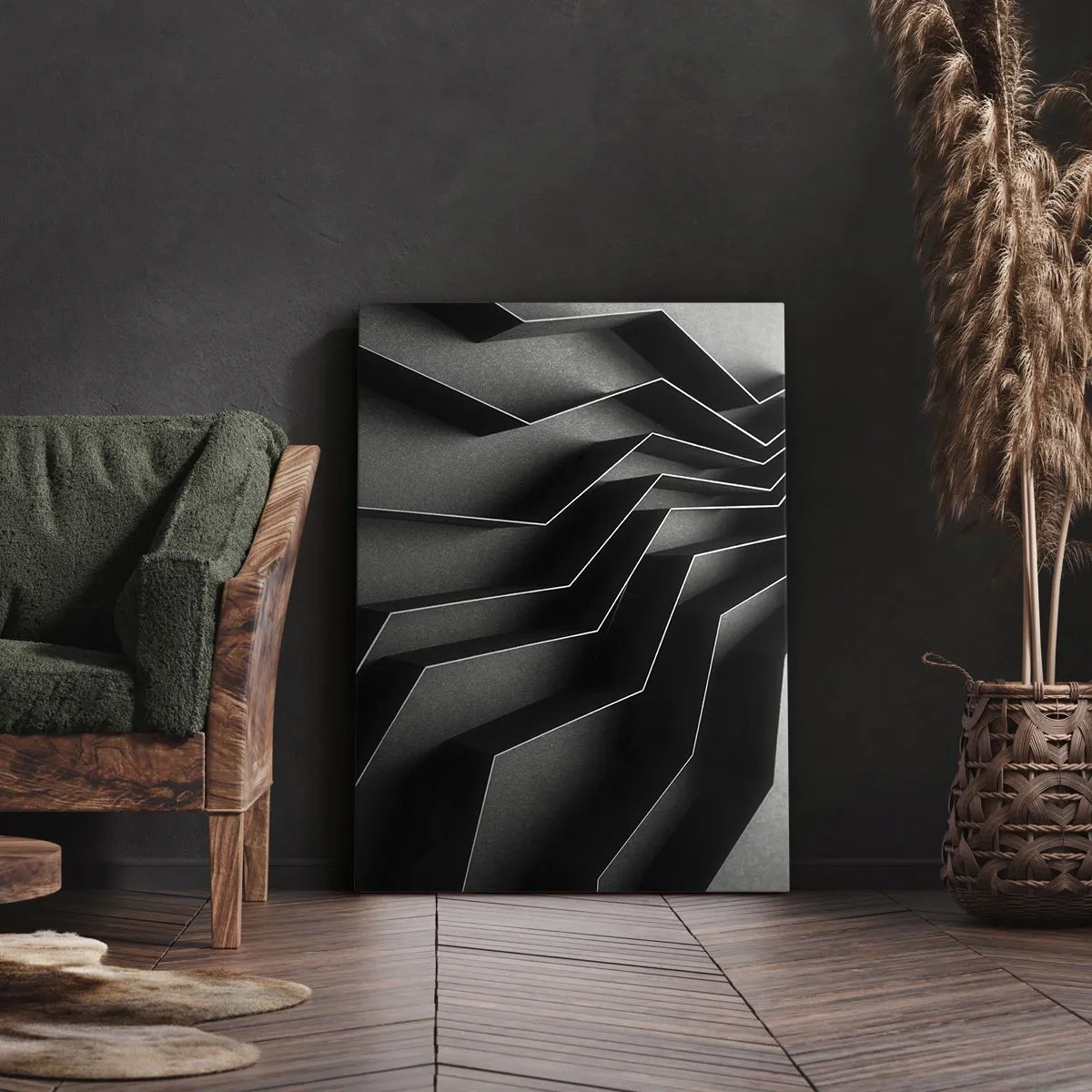 Impression sur toile - Image sur toile - Ordre spatial - 65x120 cm