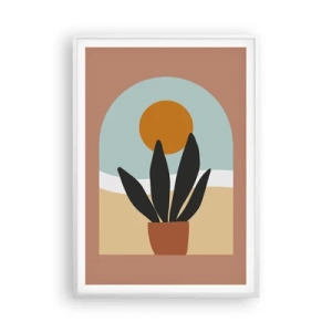 Affiche dans un cadre blanc - Poster - Petits bonheurs - 70x100 cm