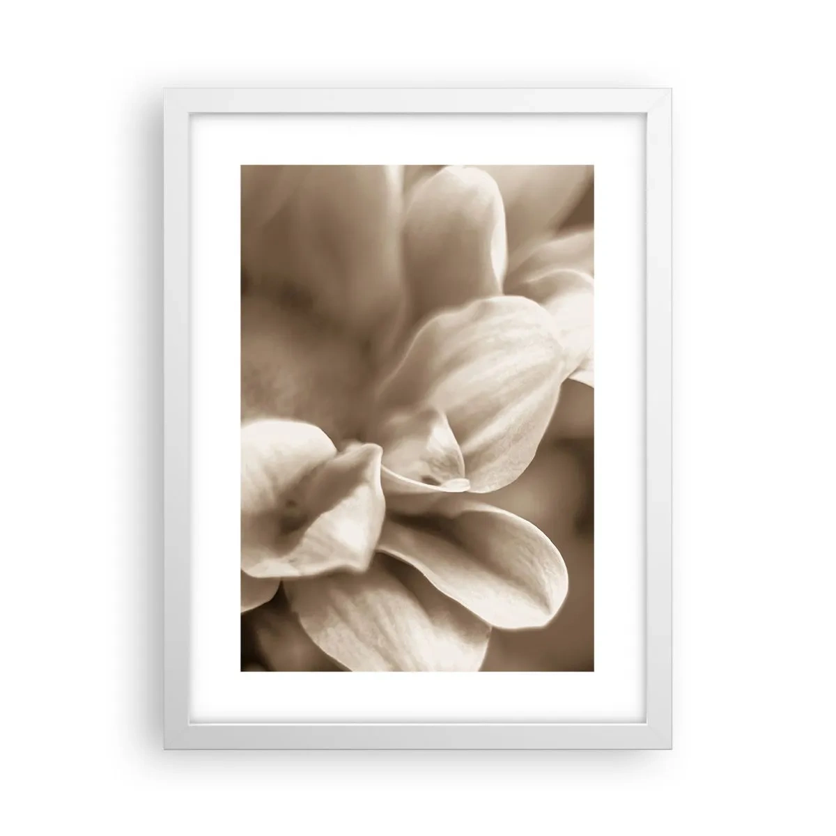 Affiche dans un cadre blanc - Poster - Doux comme un sourire - 30x40 cm