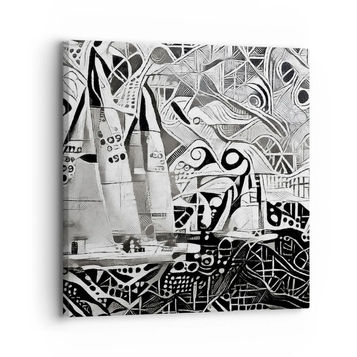 Impression sur toile - Image sur toile - Entre les vagues - 30x30 cm