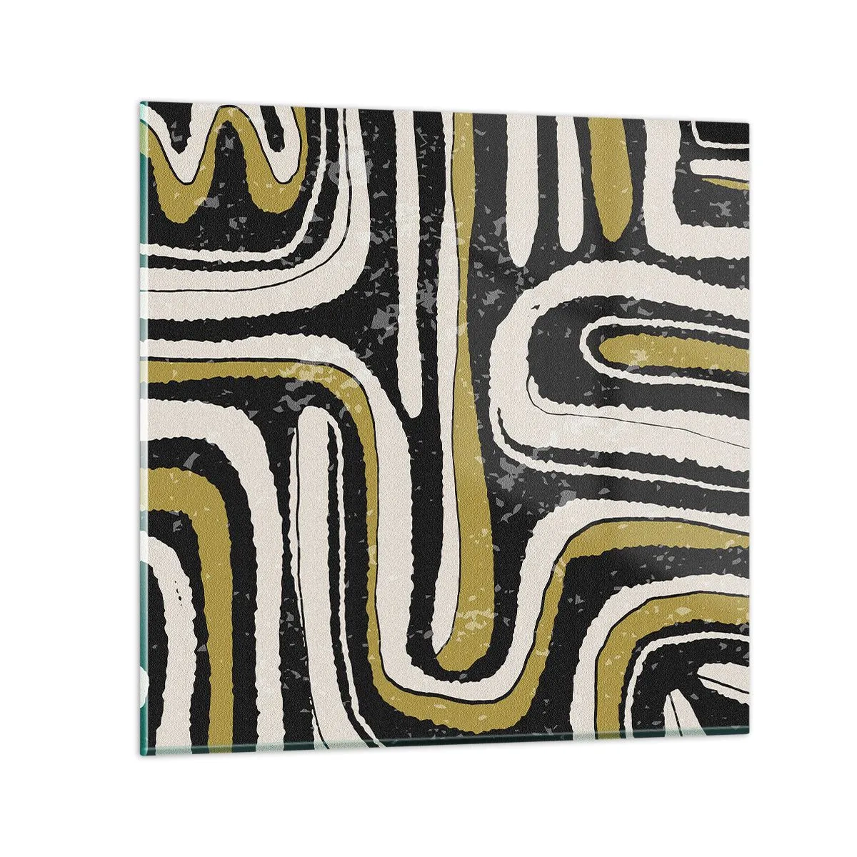 Impression sur verre - Image sur verre - Composition : routes et ruelles - 40x40 cm