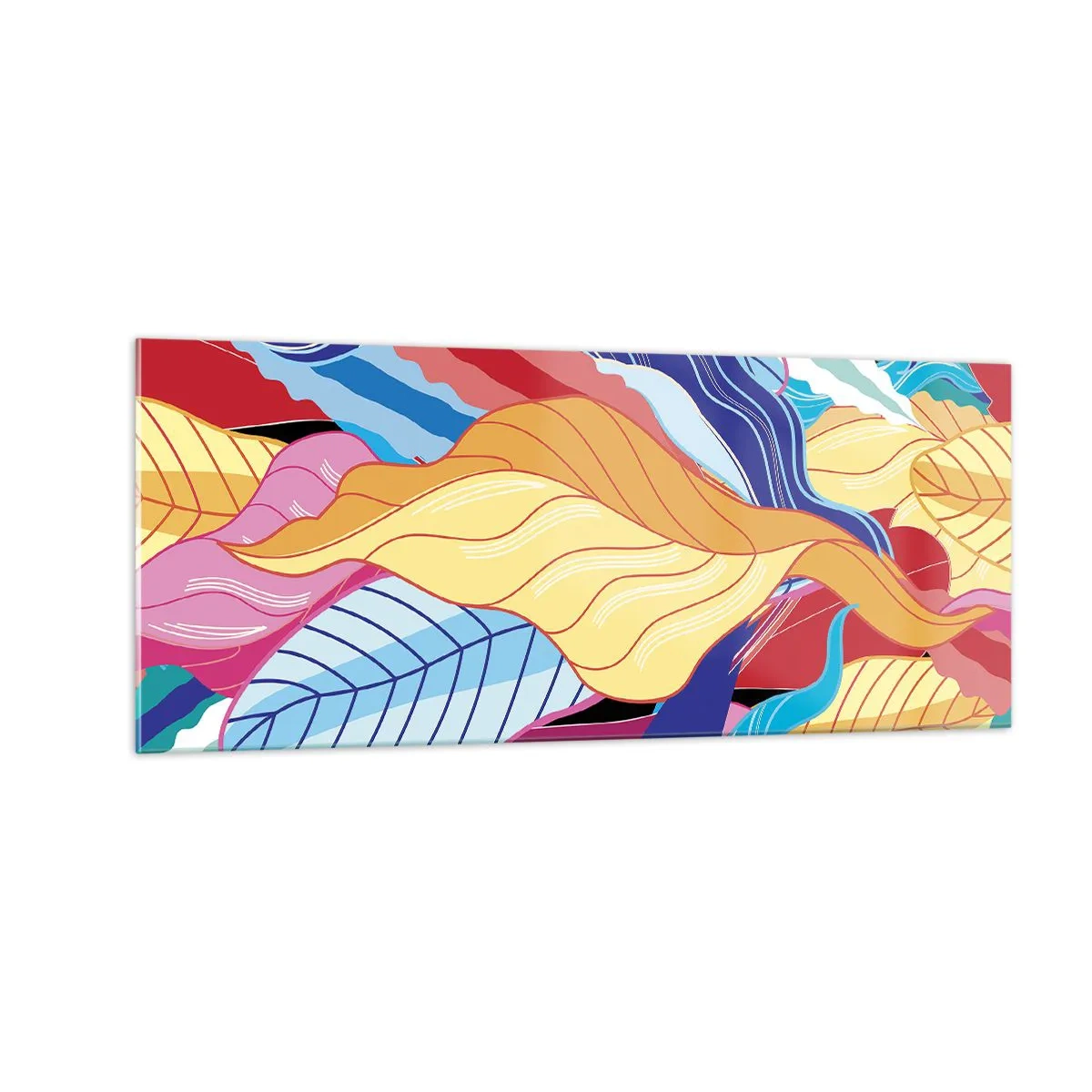 Impression sur verre - Image sur verre - Un désordre coloré - 100x40 cm