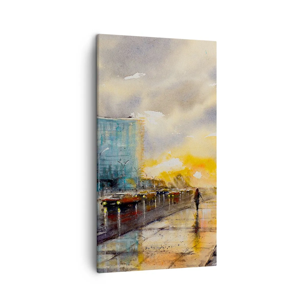 Impression sur toile - Image sur toile - La vie sur le rivage - 45x80 cm