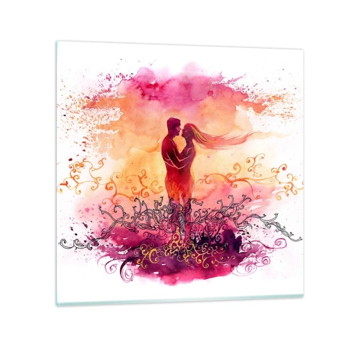 Impression sur verre - Image sur verre - Un coeur! Je n'ai pas besoin de beaucoup… - 60x60 cm