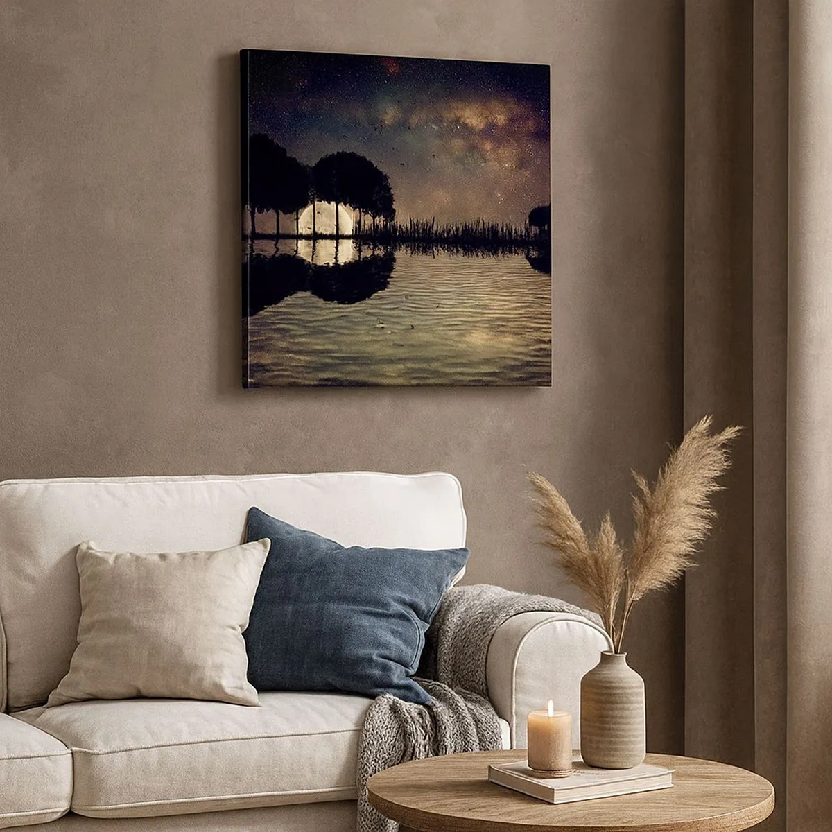 Impression sur toile - Image sur toile - Nuit au bout du monde - 30x30 cm