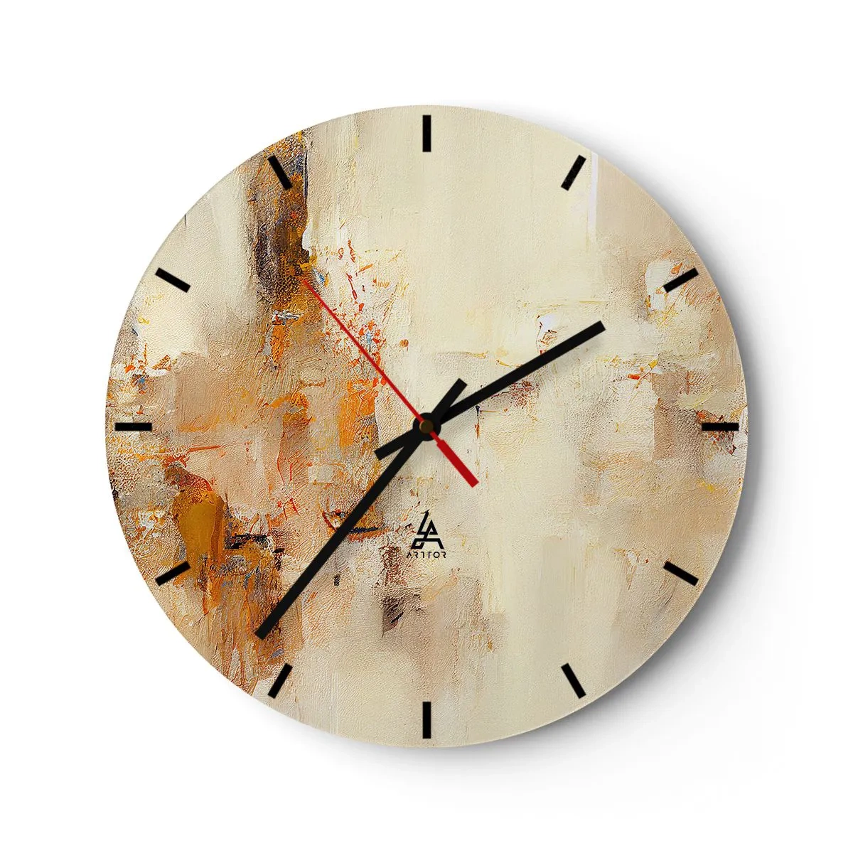 Horloge murale - Pendule murale - Âme de l'ambre - 40x40 cm