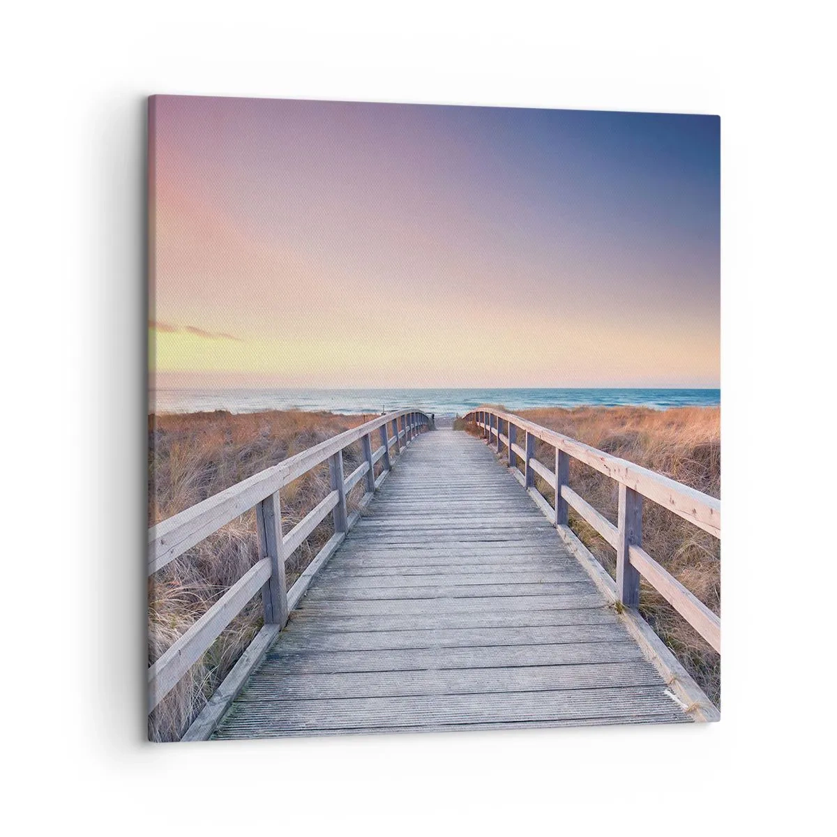 Impression sur toile - Image sur toile - Aurore baltique du soir - 50x50 cm