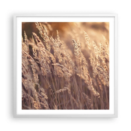 Affiche dans un cadre blanc - Poster - Prêt à accueillir l'automne - 60x60 cm