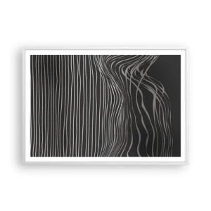 Affiche dans un cadre blanc - Poster - Rythme et accent - 100x70 cm