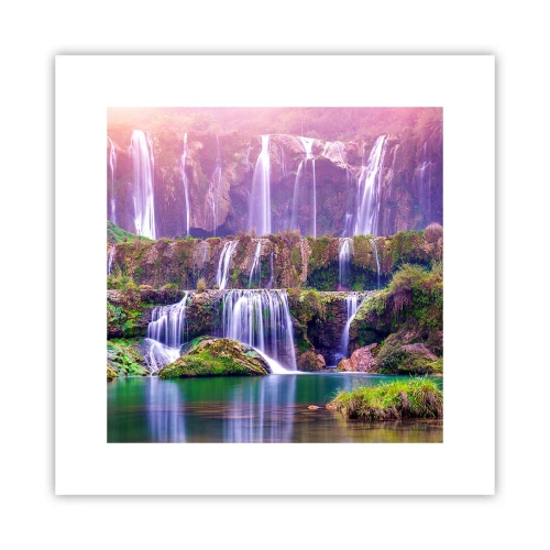 Affiche - Poster - Escalier vers le ciel - 30x30 cm