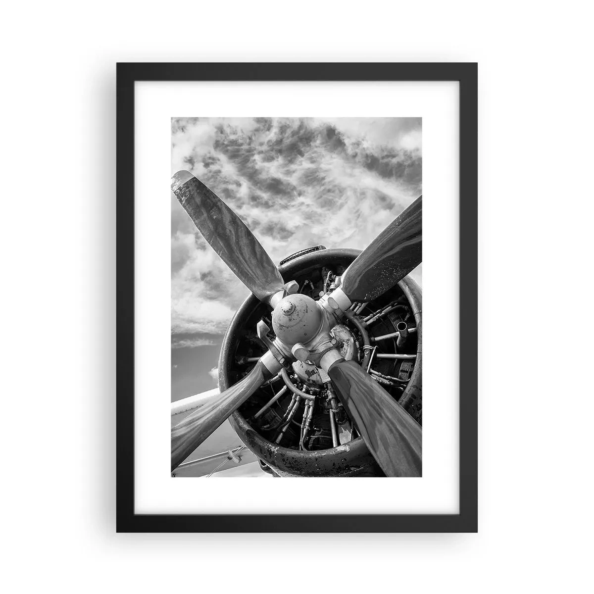 Affiche dans un cadre noir - Poster - Dompteur de ciel - 30x40 cm