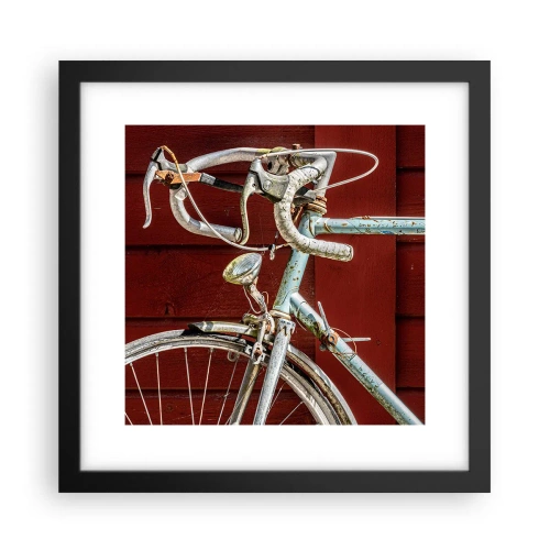 Affiche dans un cadre noir - Poster - Construit pour la victoire - 30x30 cm