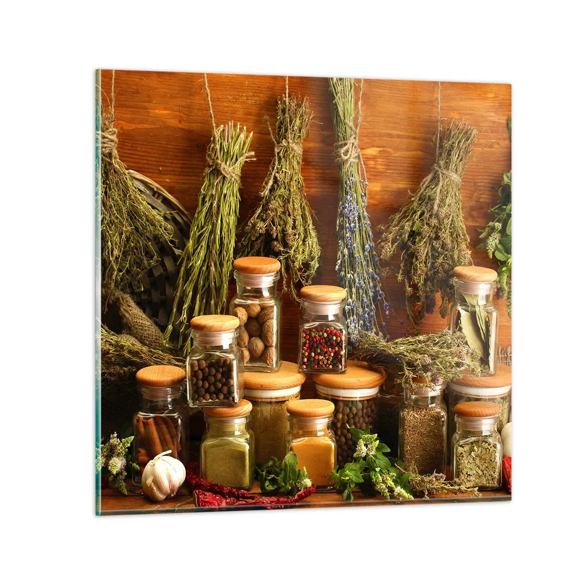 Impression sur verre - Image sur verre - Sortilèges de cuisine - 70x70 cm