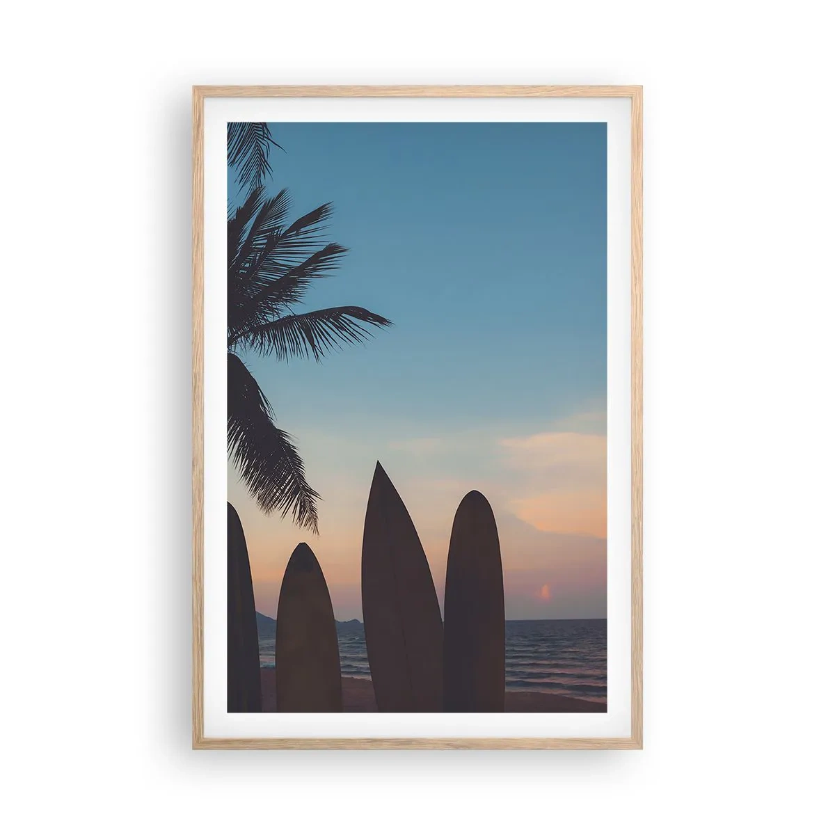 Affiche dans un chêne clair - Poster - Demain sera amusant aussi - 61x91 cm