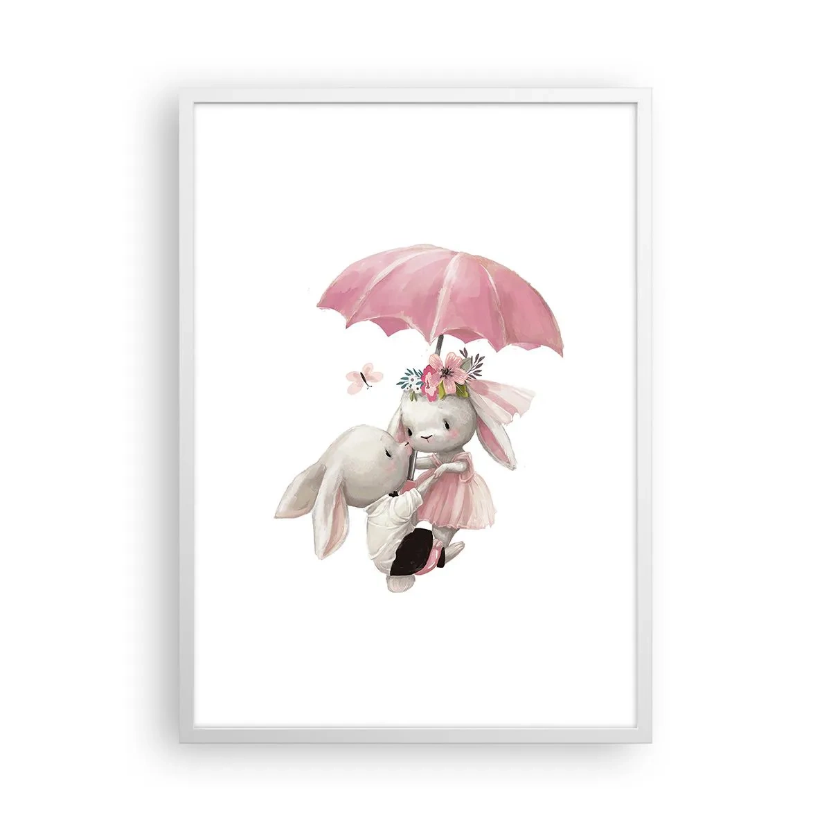 Affiche dans un cadre blanc - Poster - C'est ça l'amour - 50x70 cm