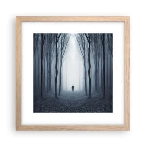 Affiche dans un chêne clair - Poster - Tout est simple et clair - 30x30 cm